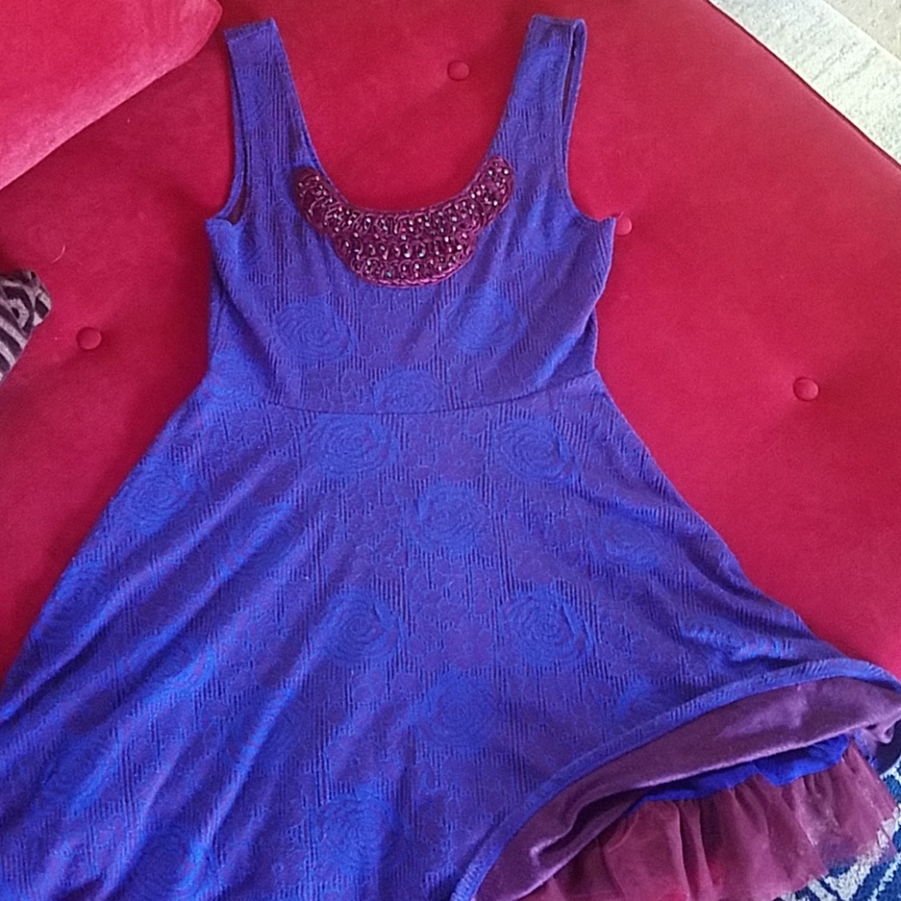 Free People Rose dress with Tulle Size M